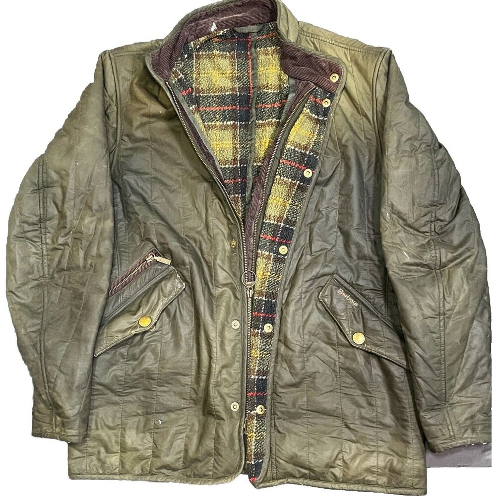 Barbour Edderton Jacket Vintage  S Small Wax Cotton Hunting Field Coat Outdoor